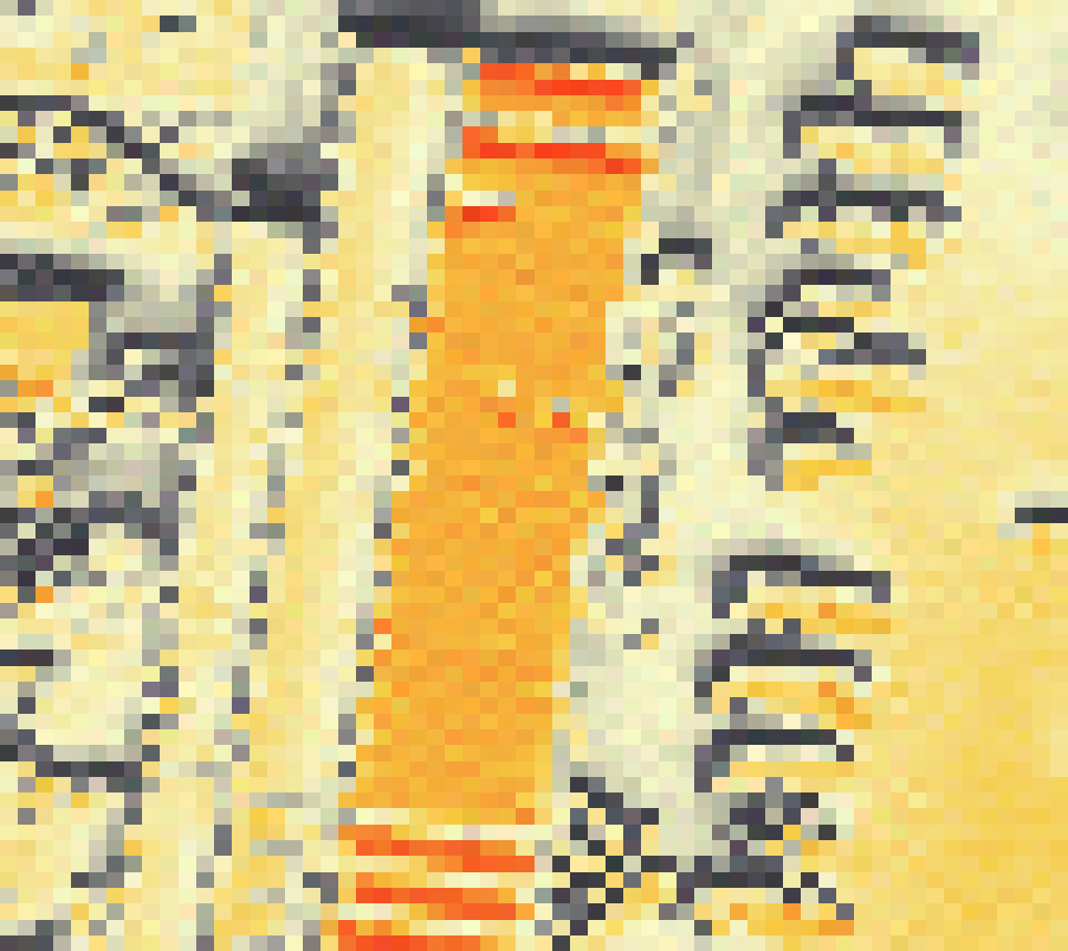 PV-irradiatie op daksegment ingezoomd met intensiteitsverdeling van zonlicht