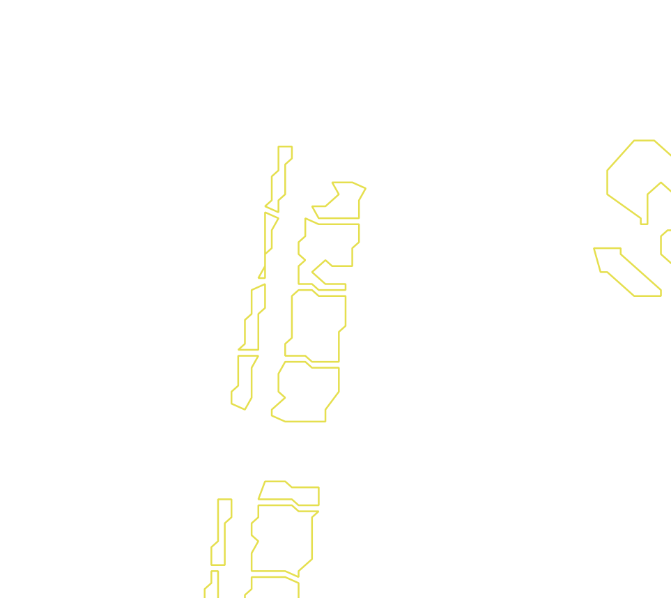 Daksegment met contourlijnen en structuurweergave