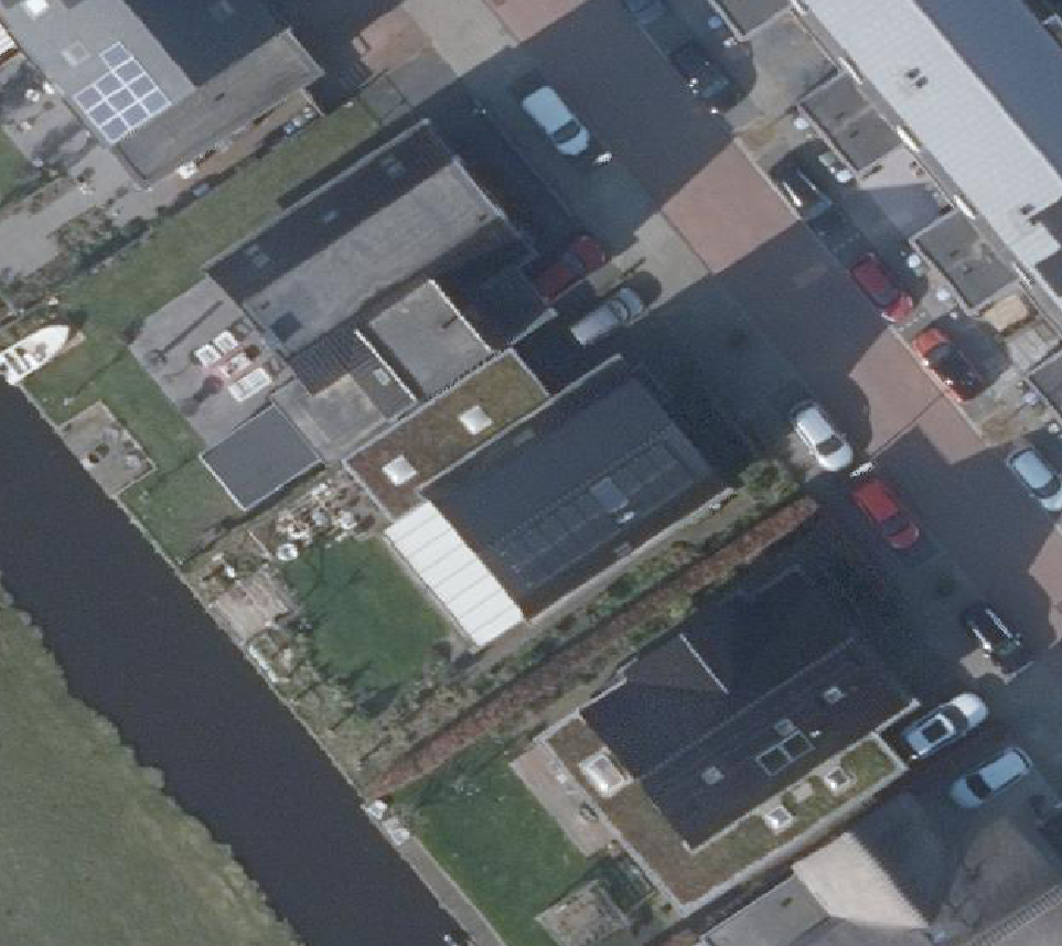 True ortho Luchtfoto op daksegment