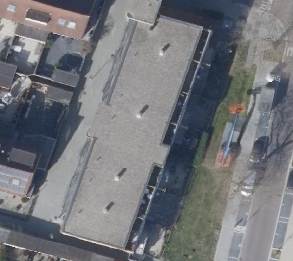 True ortho Luchtfoto op daksegment