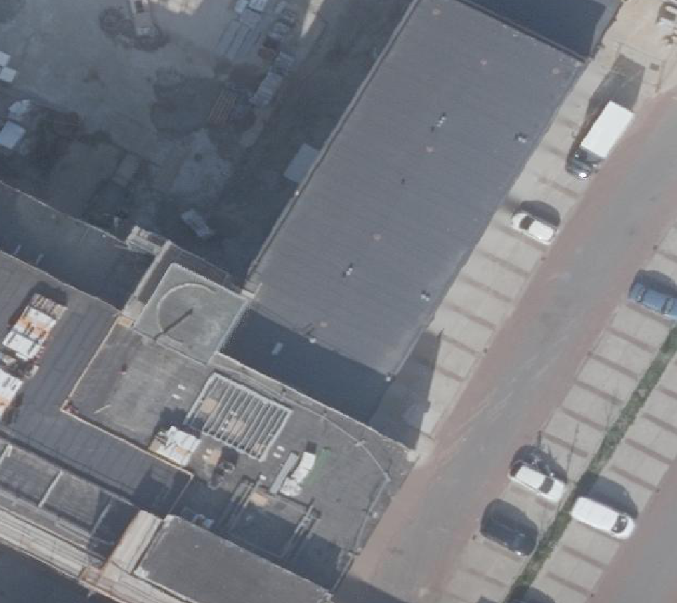 True ortho Luchtfoto op daksegment