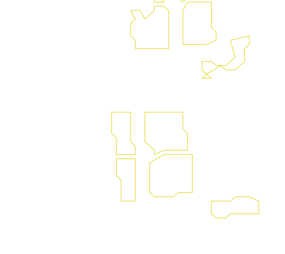 Daksegment ingezoomd met contourlijnen en structuurweergave