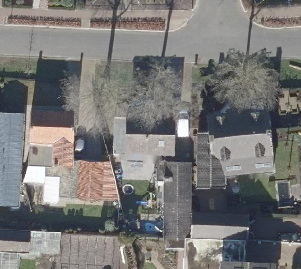 True ortho Luchtfoto op daksegment