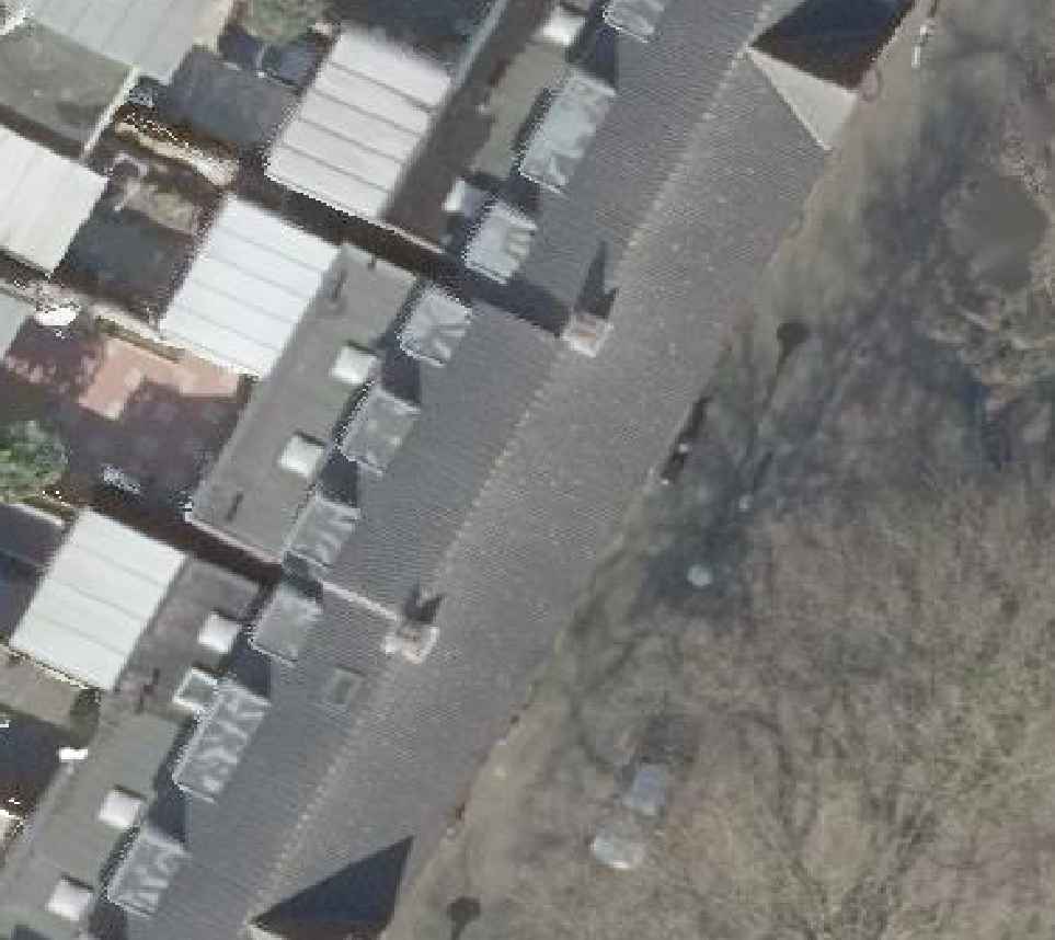 True ortho luchtfoto van Helmond met zicht op woning