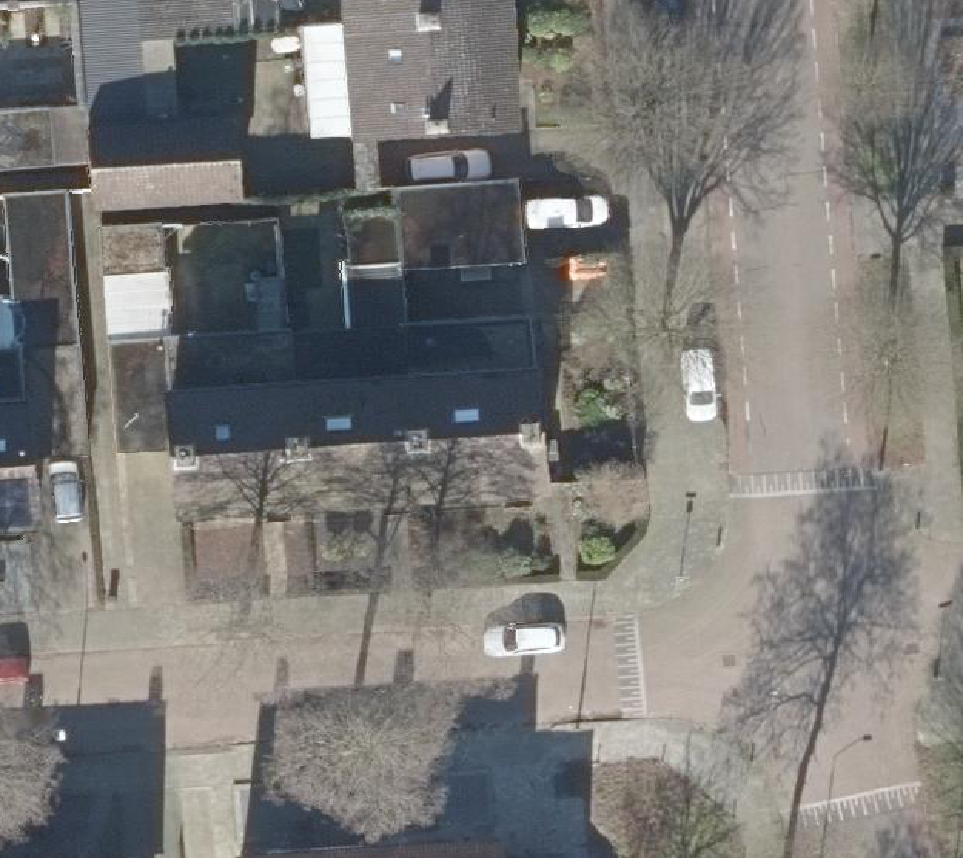 True ortho Luchtfoto op daksegment