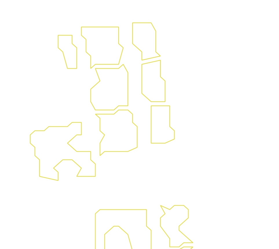 Daksegment ingezoomd met contourlijnen en structuurweergave