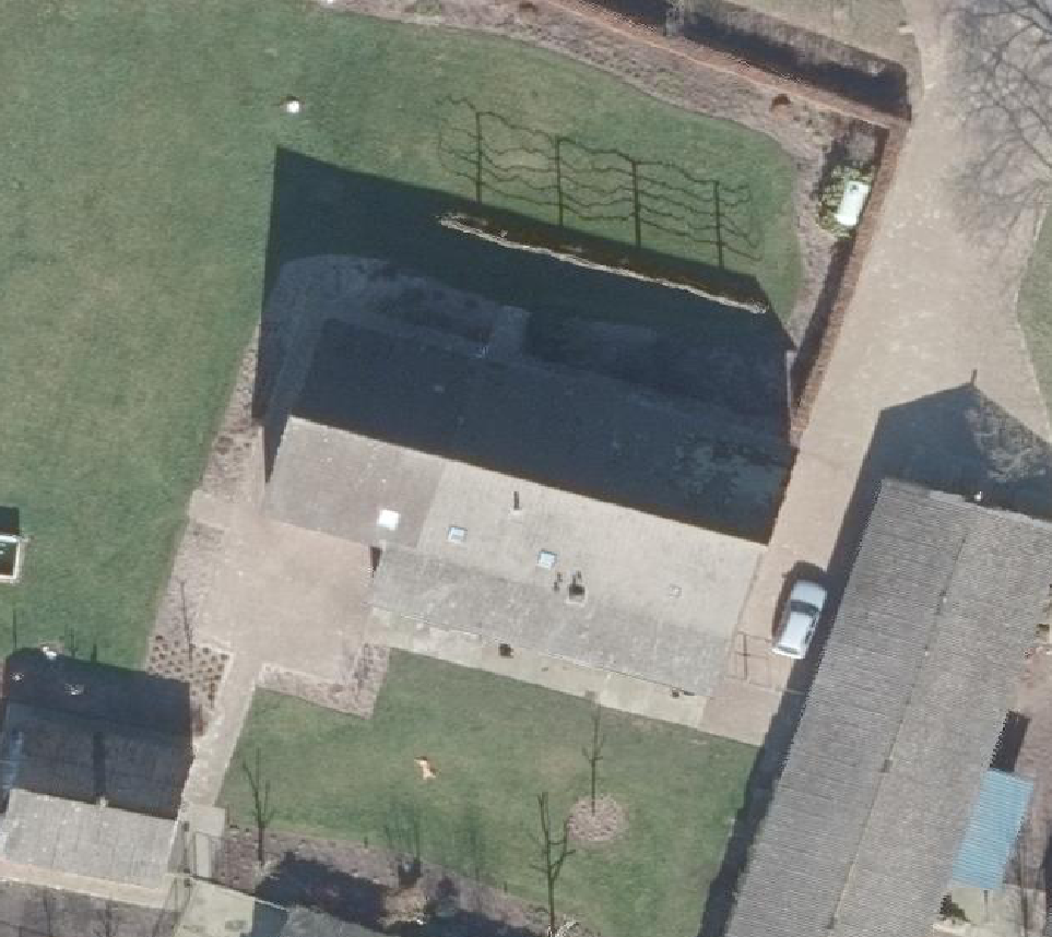 True ortho Luchtfoto op daksegment