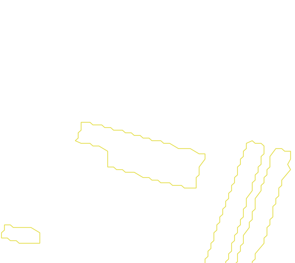Daksegment met contourlijnen en structuurweergave