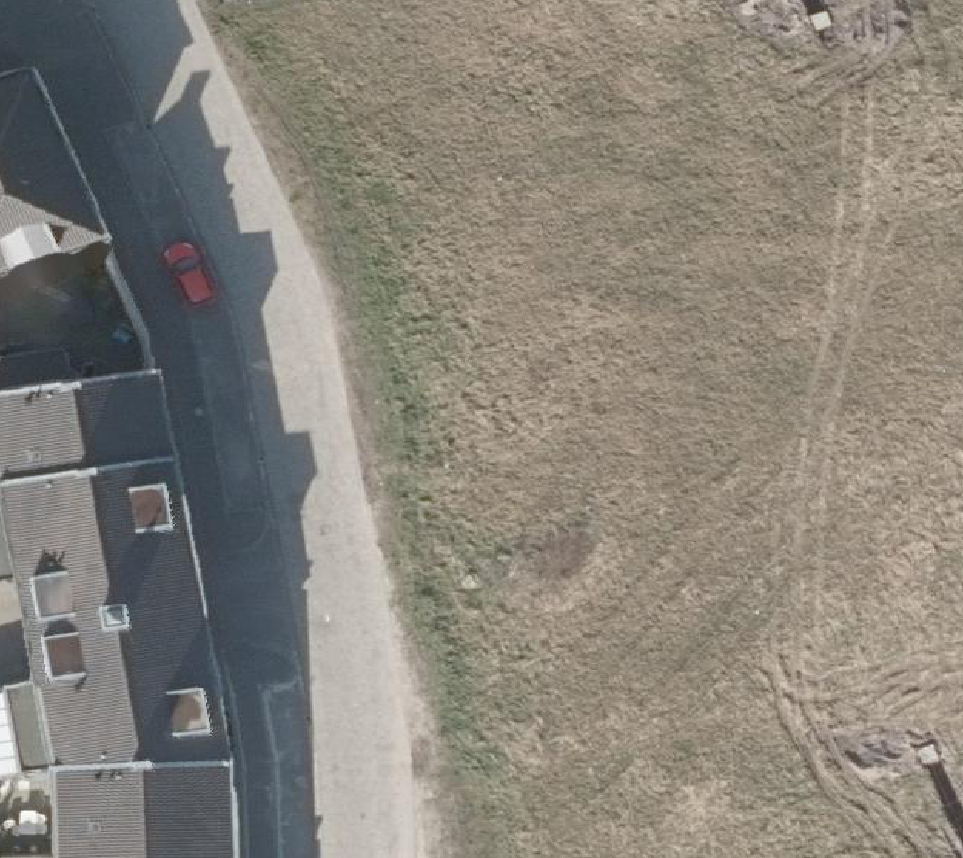 True ortho Luchtfoto op daksegment
