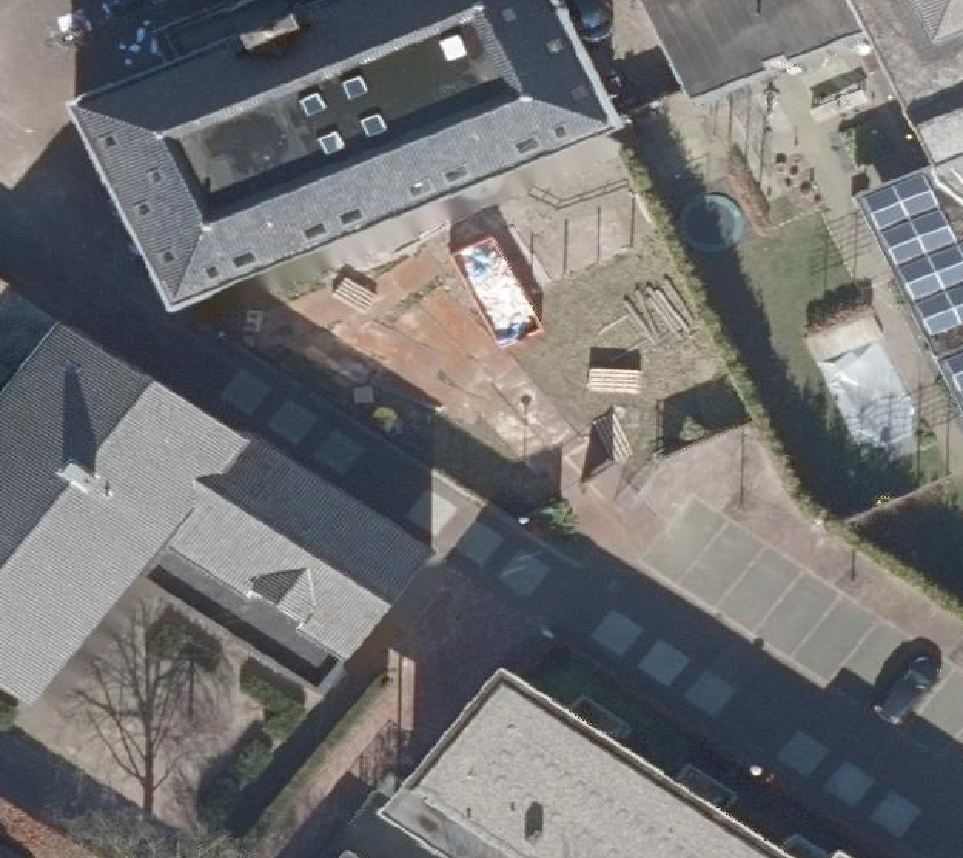 True ortho Luchtfoto op daksegment