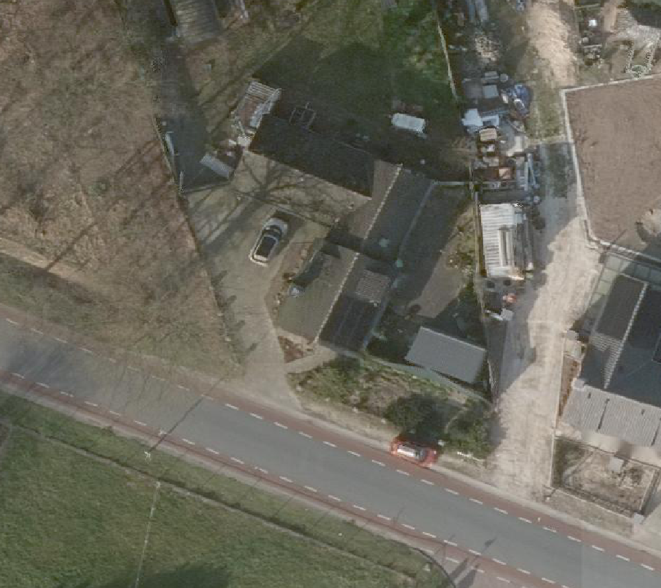 True ortho Luchtfoto op daksegment