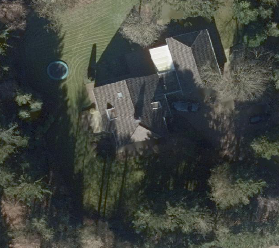 True ortho Luchtfoto op daksegment