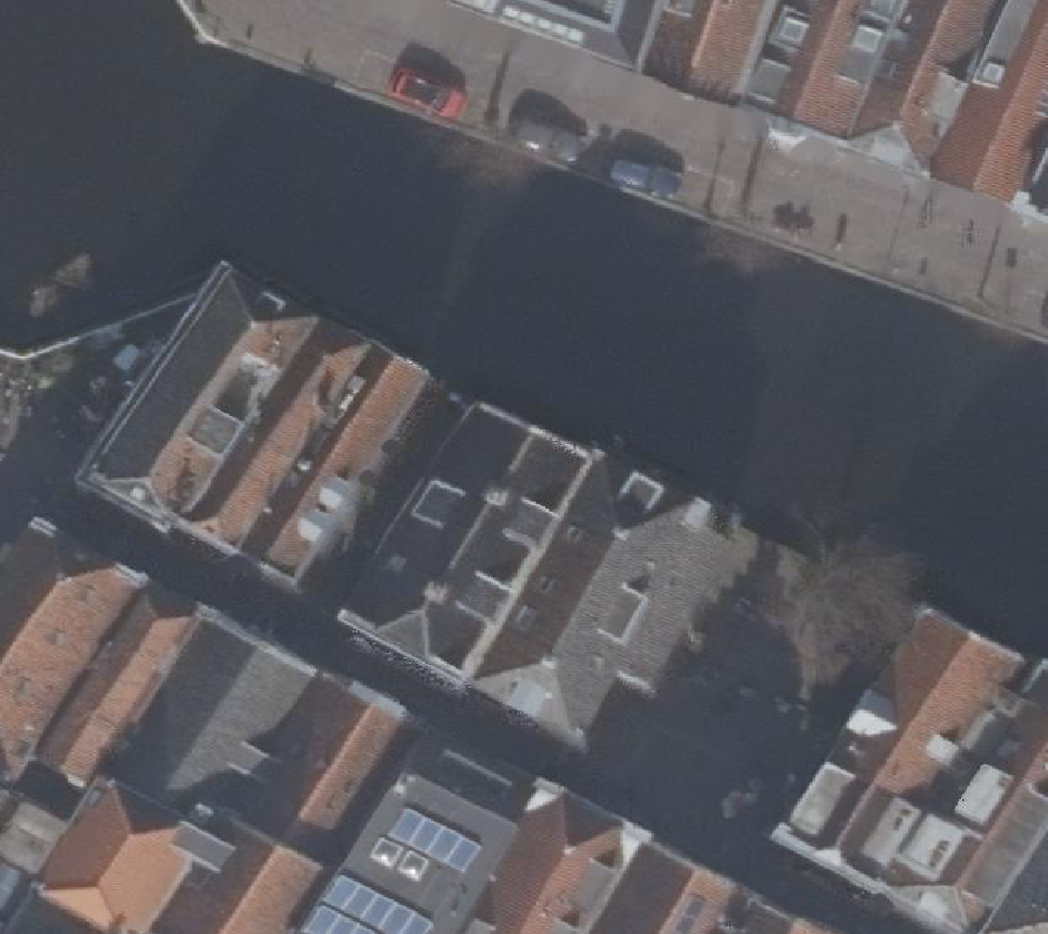 True ortho Luchtfoto op daksegment
