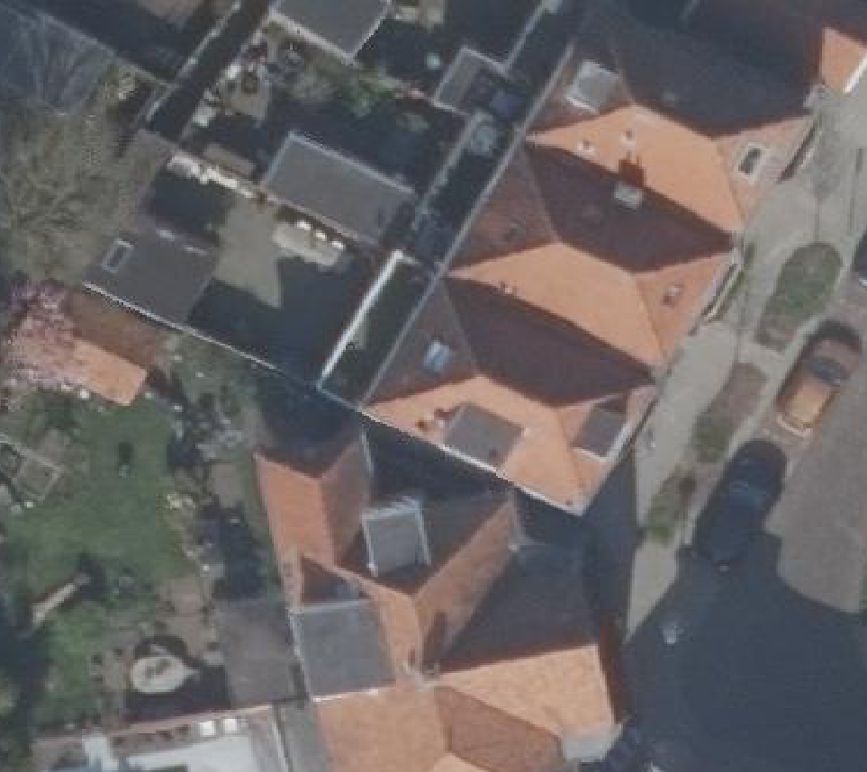 True ortho luchtfoto van Alkmaar met zicht op woning