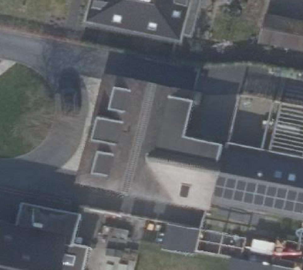 True ortho luchtfoto van Alkmaar met zicht op woning