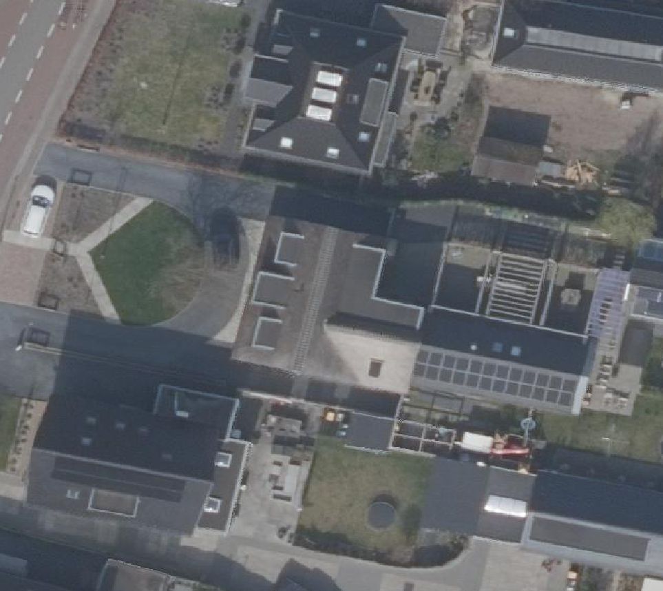 True ortho Luchtfoto op daksegment