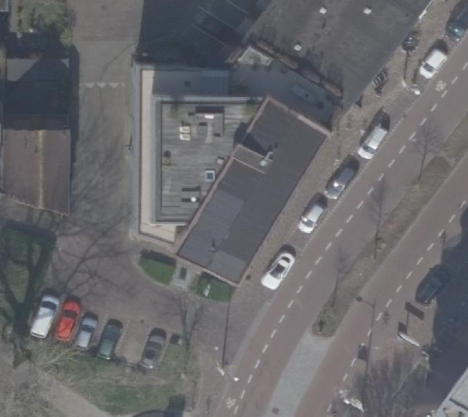 True ortho Luchtfoto op daksegment
