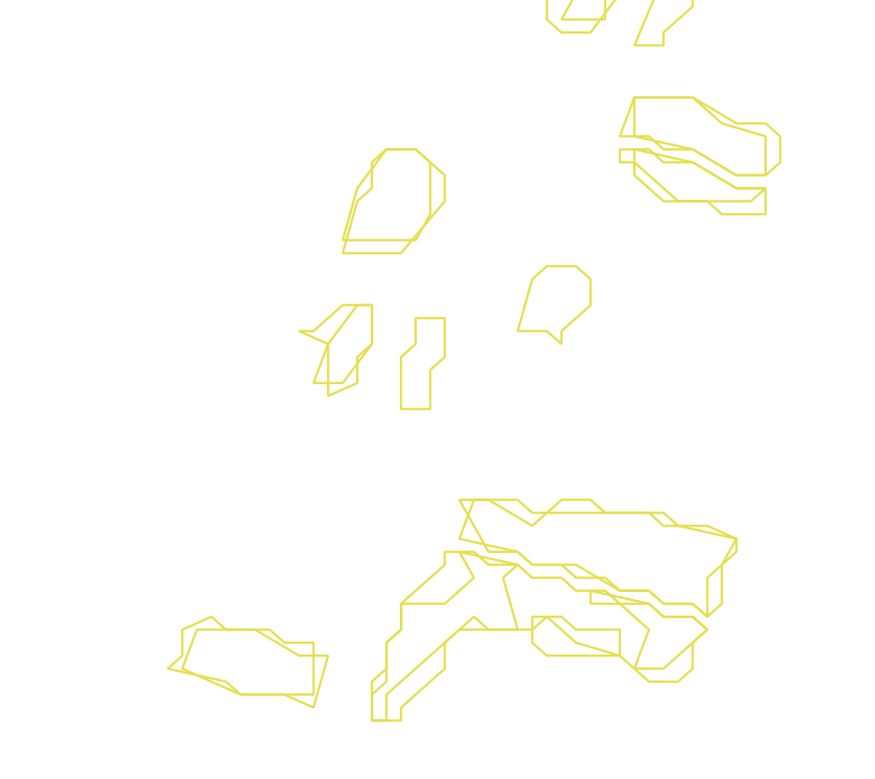 Daksegment ingezoomd met contourlijnen en structuurweergave