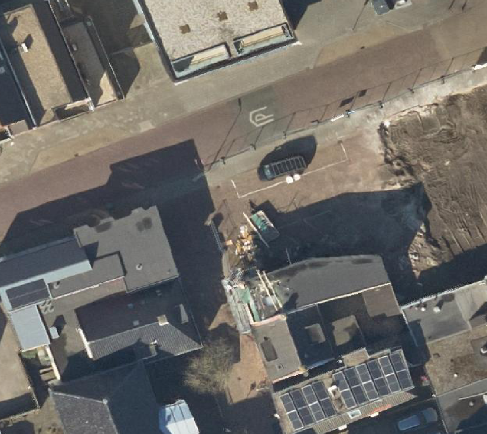 True ortho Luchtfoto op daksegment