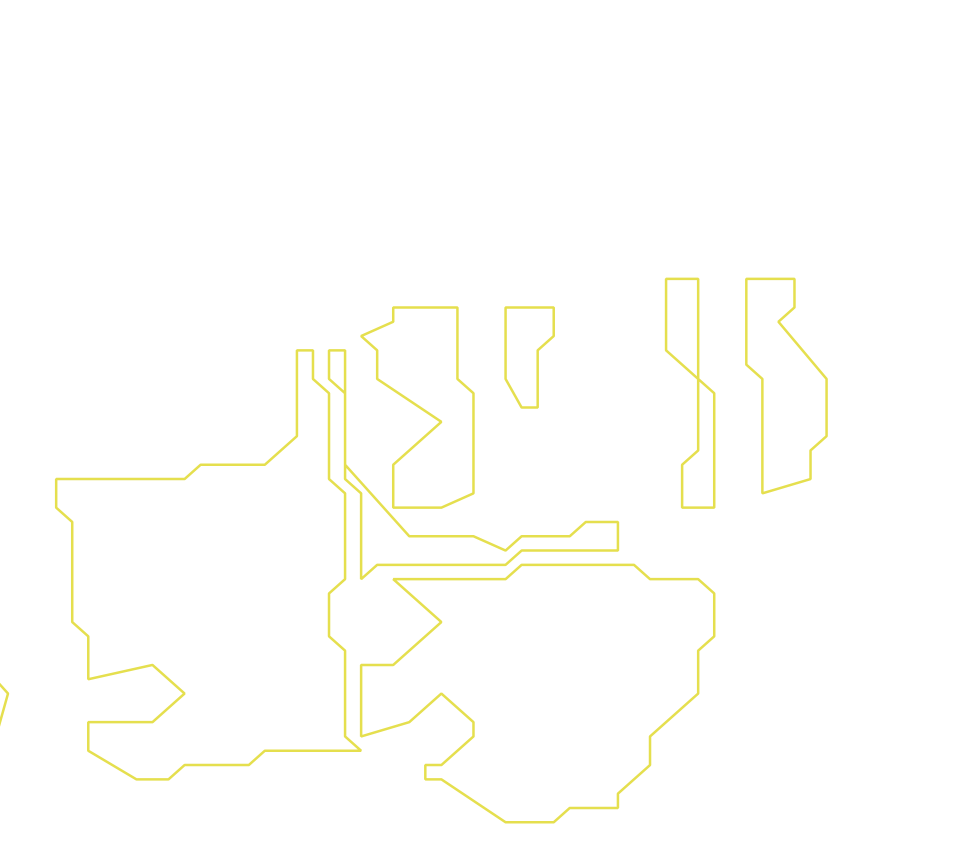 Daksegment ingezoomd met contourlijnen en structuurweergave