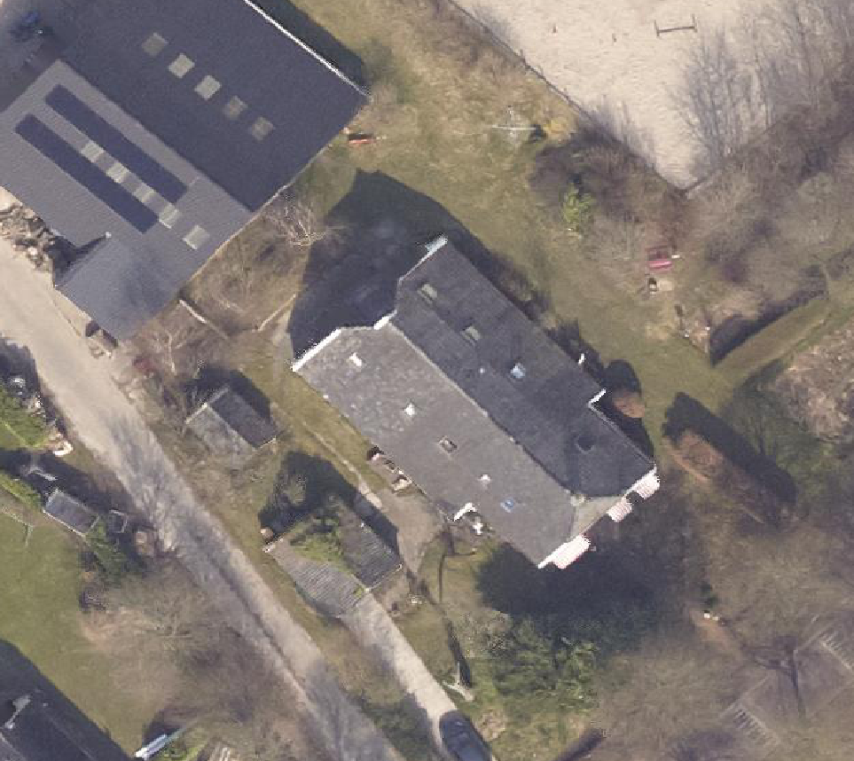 True ortho Luchtfoto op daksegment