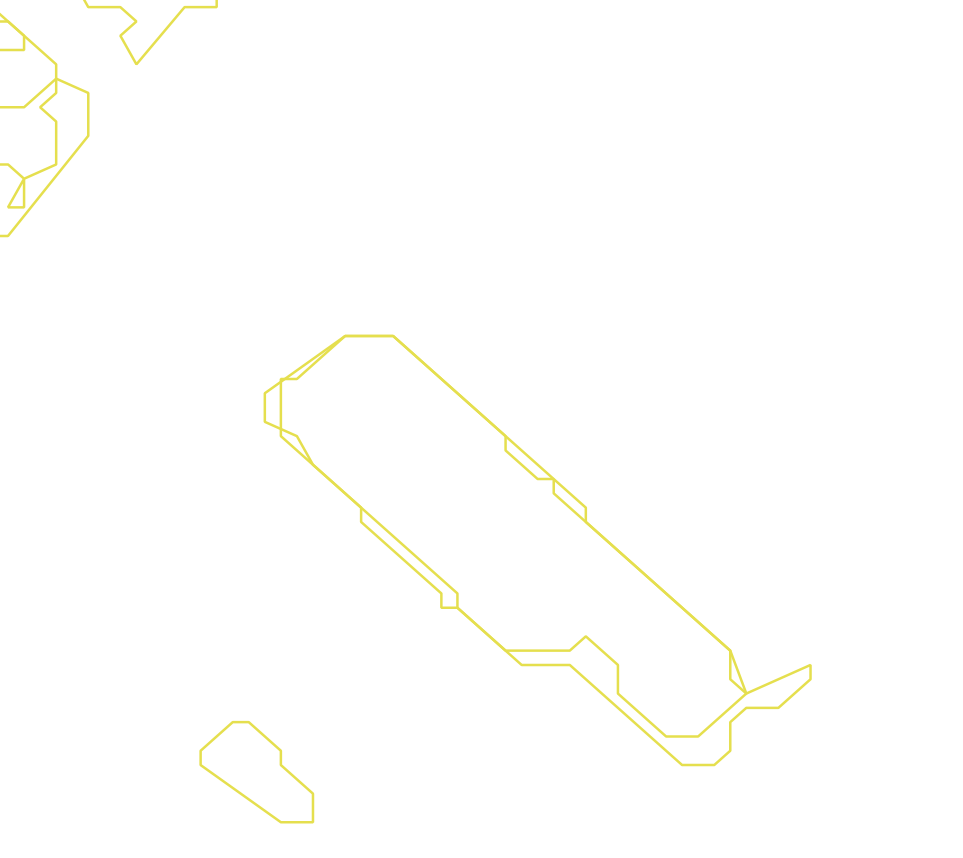 Daksegment ingezoomd met contourlijnen en structuurweergave