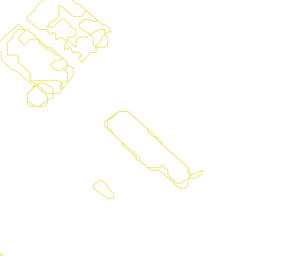 Daksegment met contourlijnen en structuurweergave