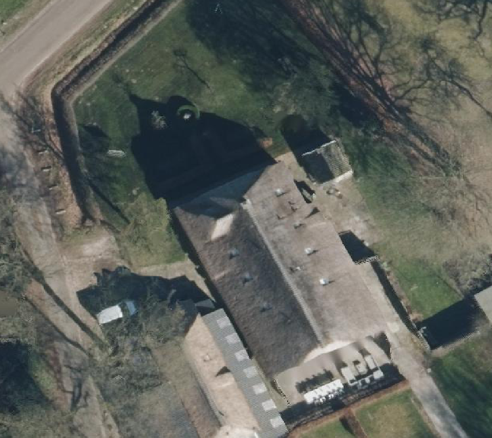 True ortho Luchtfoto op daksegment