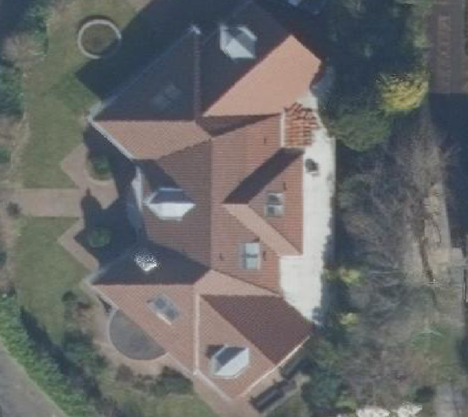 True ortho luchtfoto van Amersfoort met zicht op woning