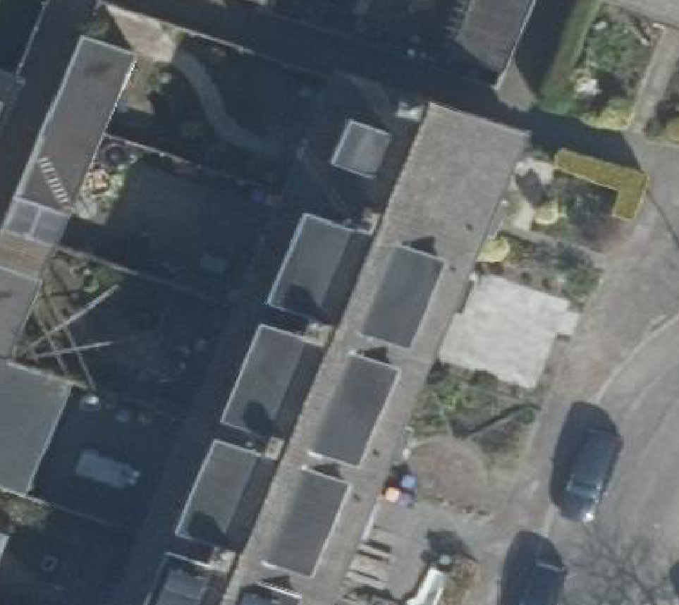 True ortho luchtfoto van Leusden met zicht op woning