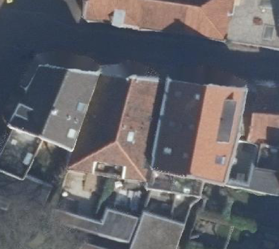 True ortho luchtfoto van Amersfoort met zicht op woning