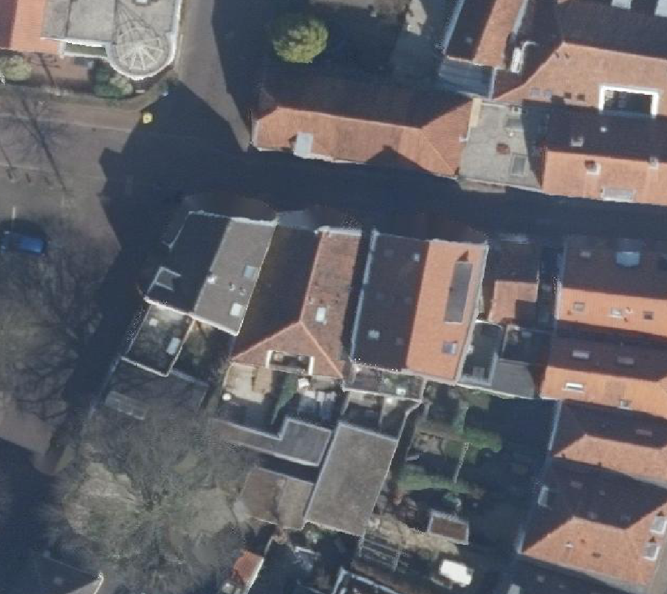 True ortho Luchtfoto op daksegment