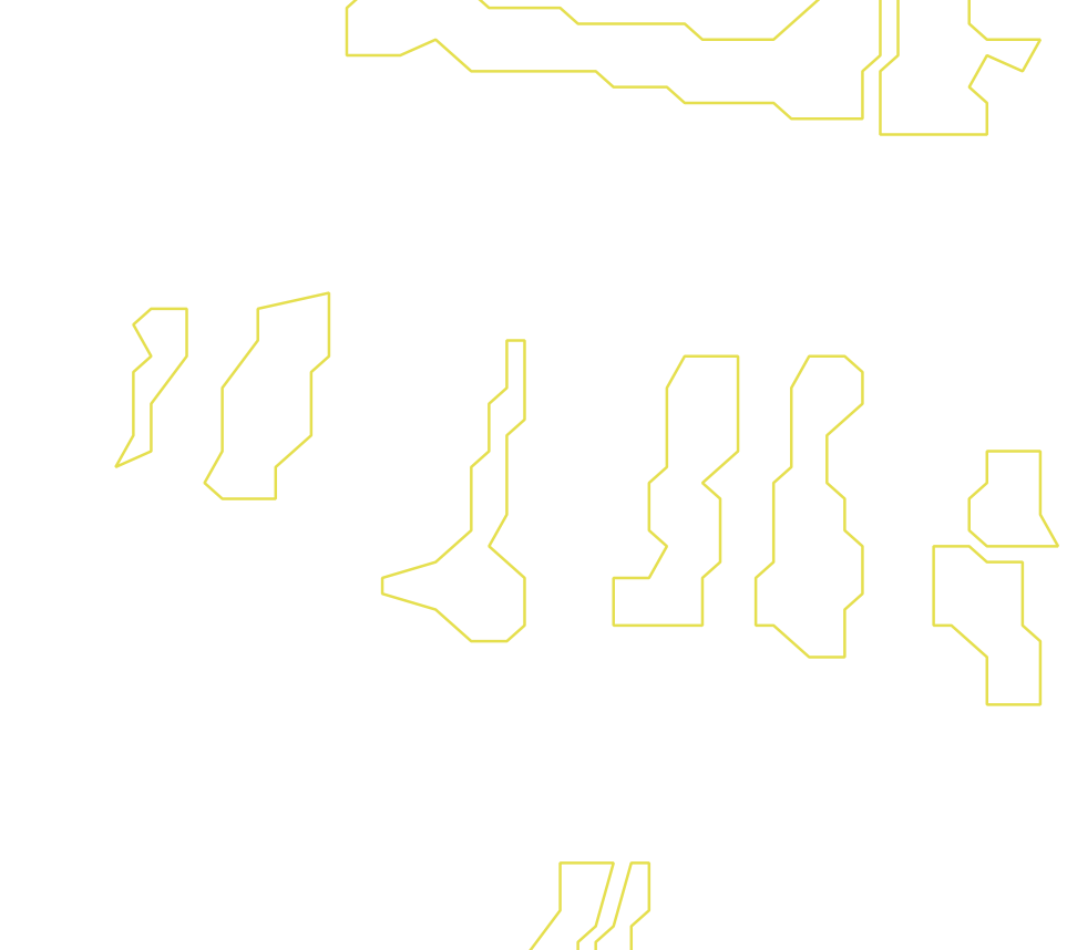 Daksegment ingezoomd met contourlijnen en structuurweergave