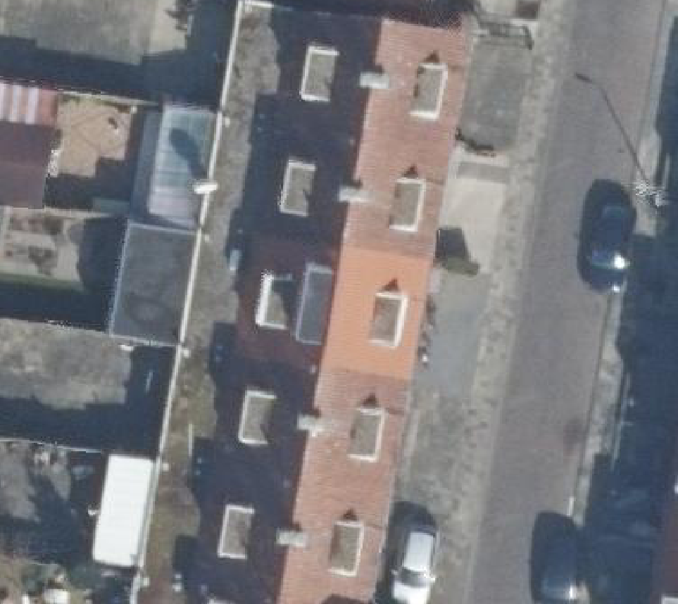True ortho luchtfoto van Amersfoort met zicht op woning