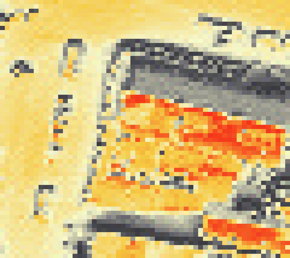 PV-irradiatie op daksegment ingezoomd met intensiteitsverdeling van zonlicht