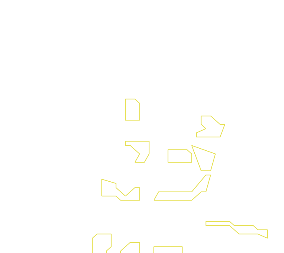 Daksegment ingezoomd met contourlijnen en structuurweergave