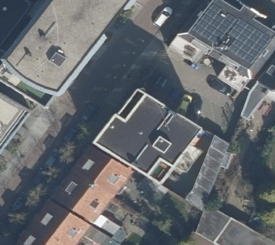 True ortho Luchtfoto op daksegment