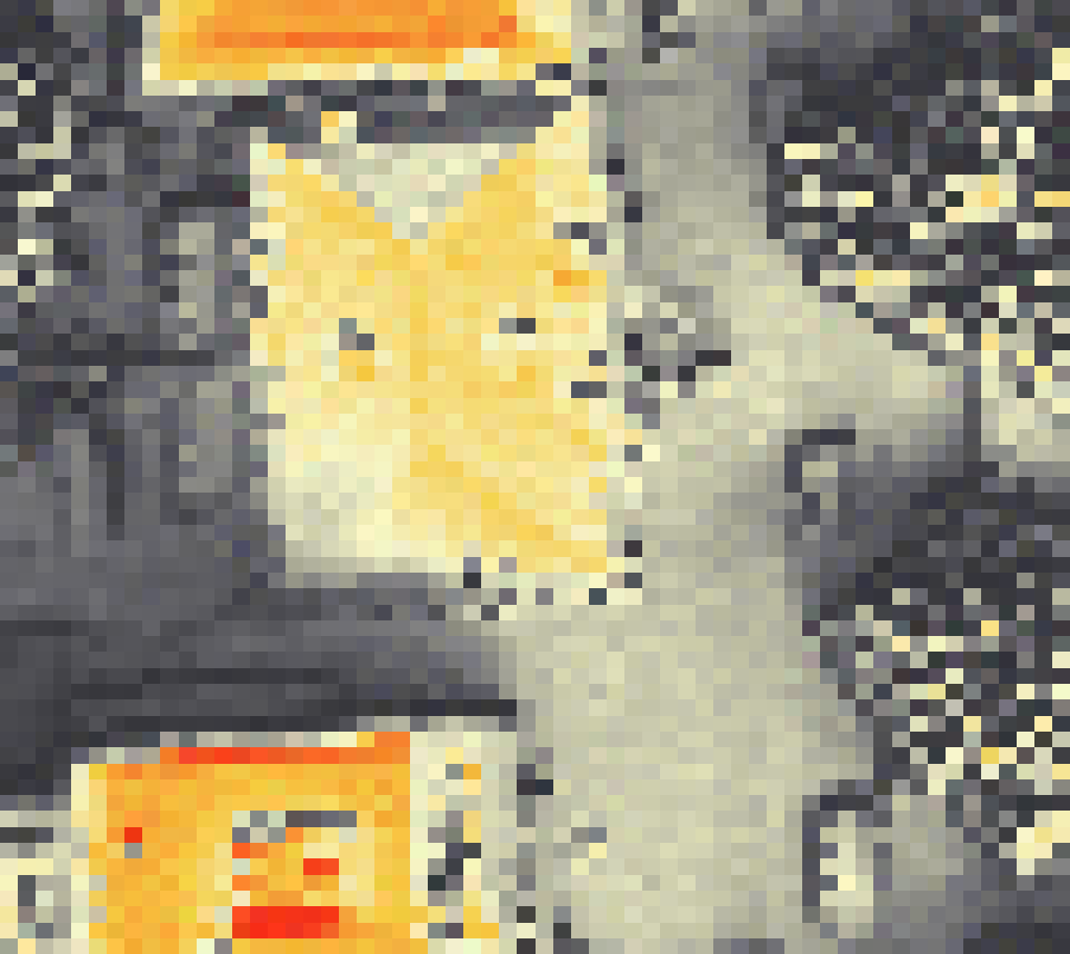 PV-irradiatie op daksegment ingezoomd met intensiteitsverdeling van zonlicht