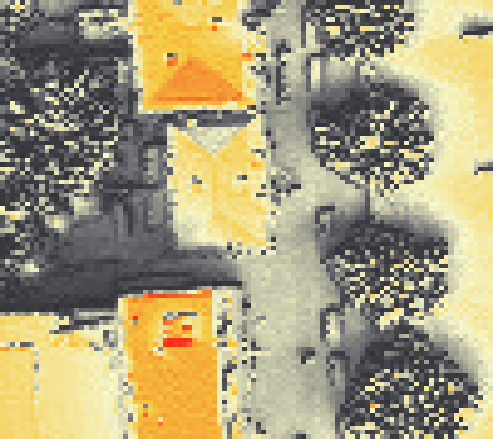 PV-irradiatie op daksegment met intensiteitsverdeling van zonlicht