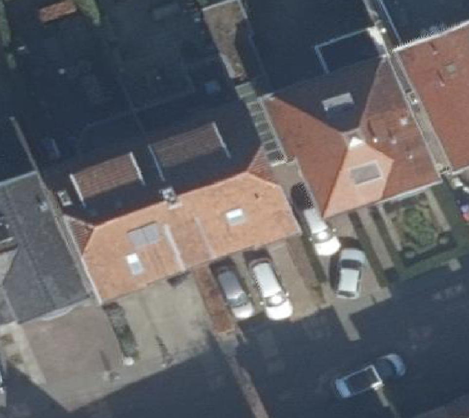 True ortho luchtfoto van Amersfoort met zicht op woning