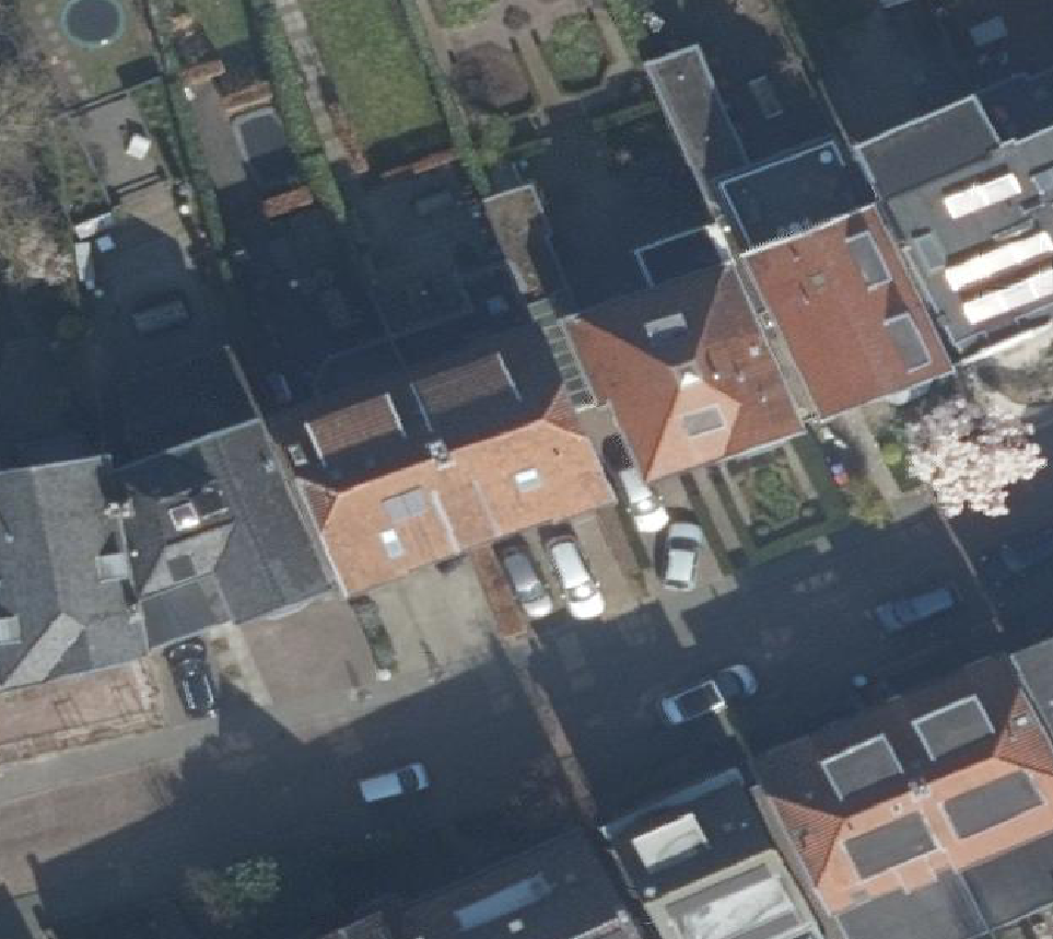 True ortho Luchtfoto op daksegment