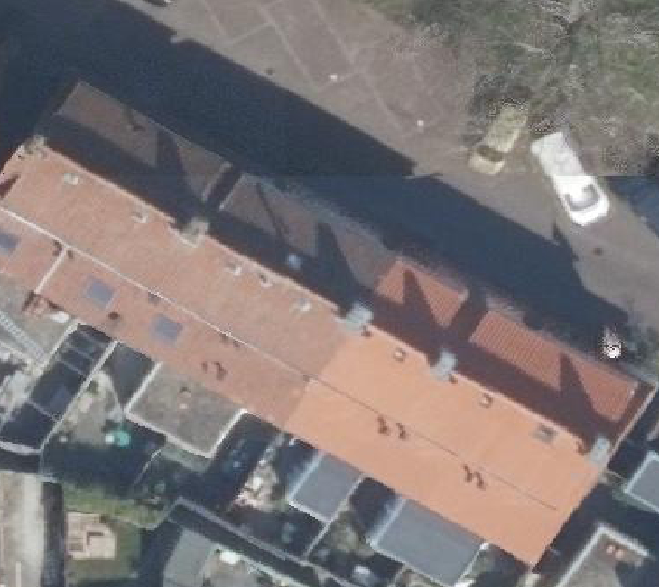 True ortho luchtfoto van Amersfoort met zicht op woning
