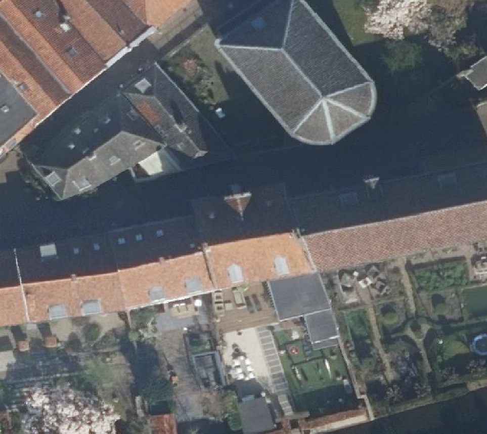 True ortho Luchtfoto op daksegment