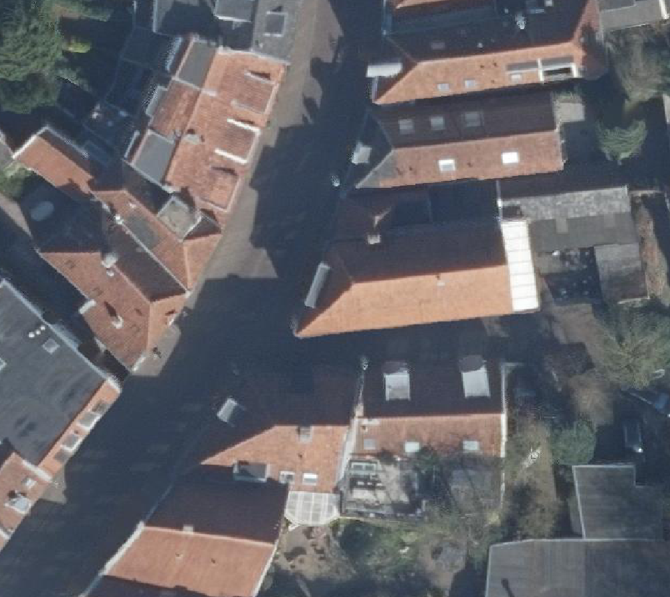 True ortho Luchtfoto op daksegment