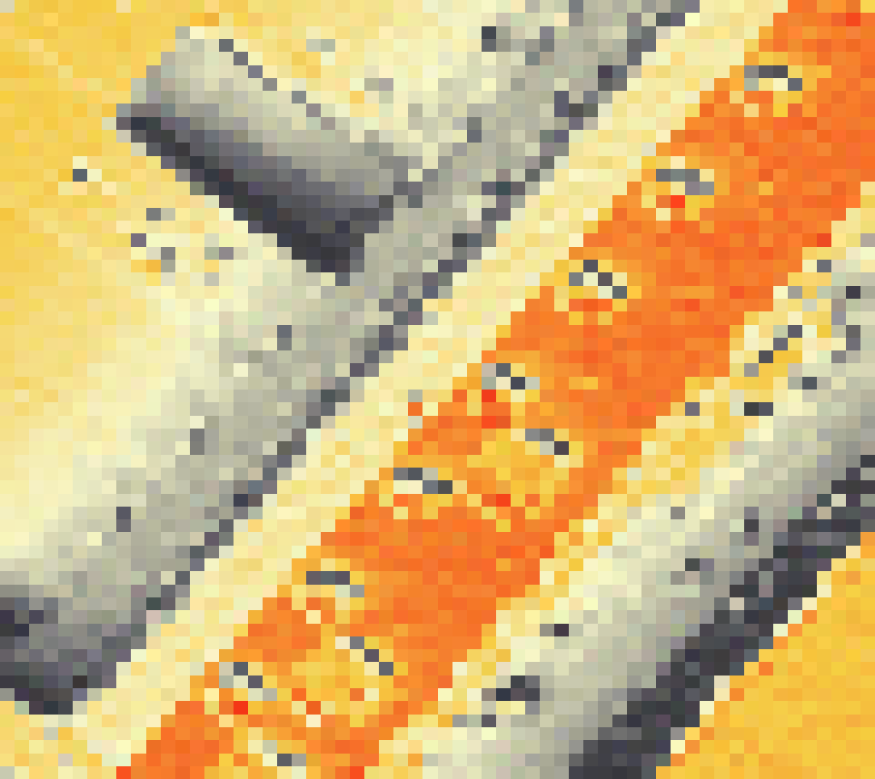 PV-irradiatie op daksegment ingezoomd met intensiteitsverdeling van zonlicht