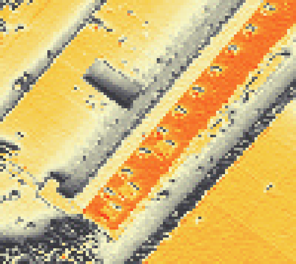 PV-irradiatie op daksegment met intensiteitsverdeling van zonlicht