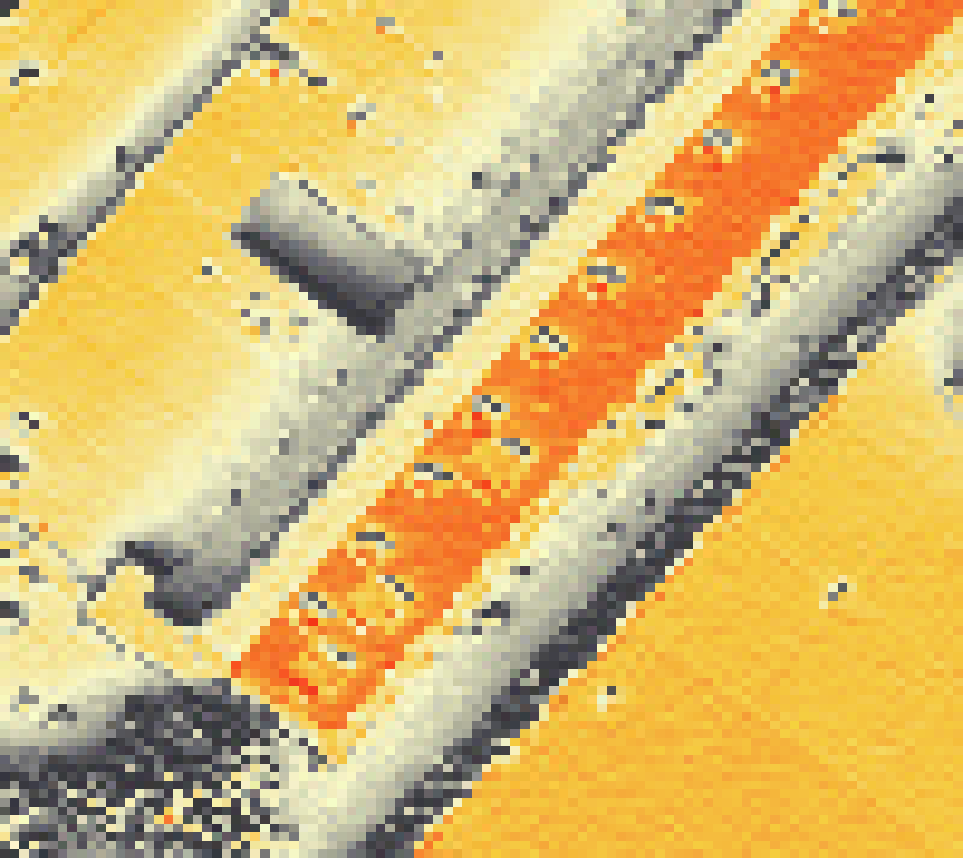 PV-irradiatie op daksegment met intensiteitsverdeling van zonlicht