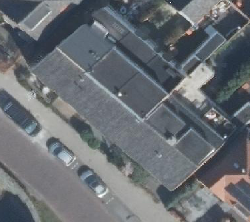 True ortho luchtfoto van Amersfoort met zicht op woning