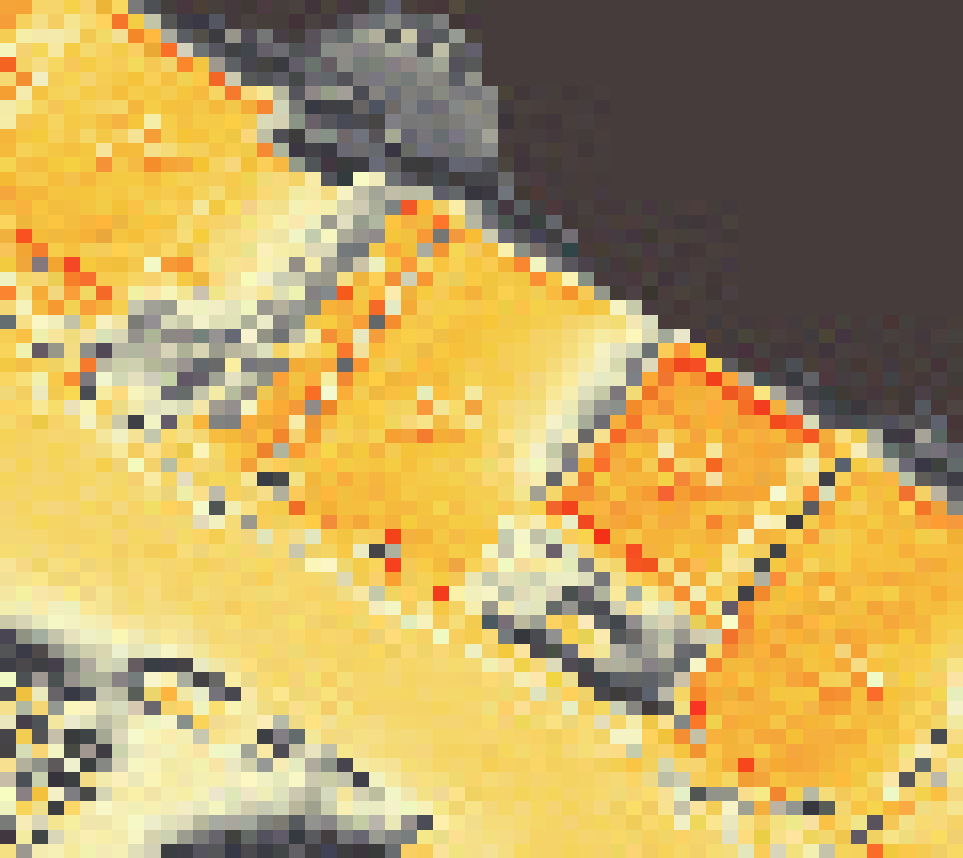 PV-irradiatie op daksegment ingezoomd met intensiteitsverdeling van zonlicht
