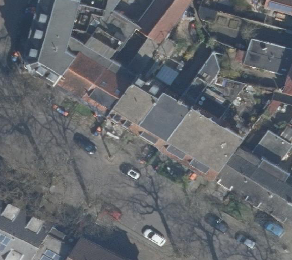 True ortho Luchtfoto op daksegment